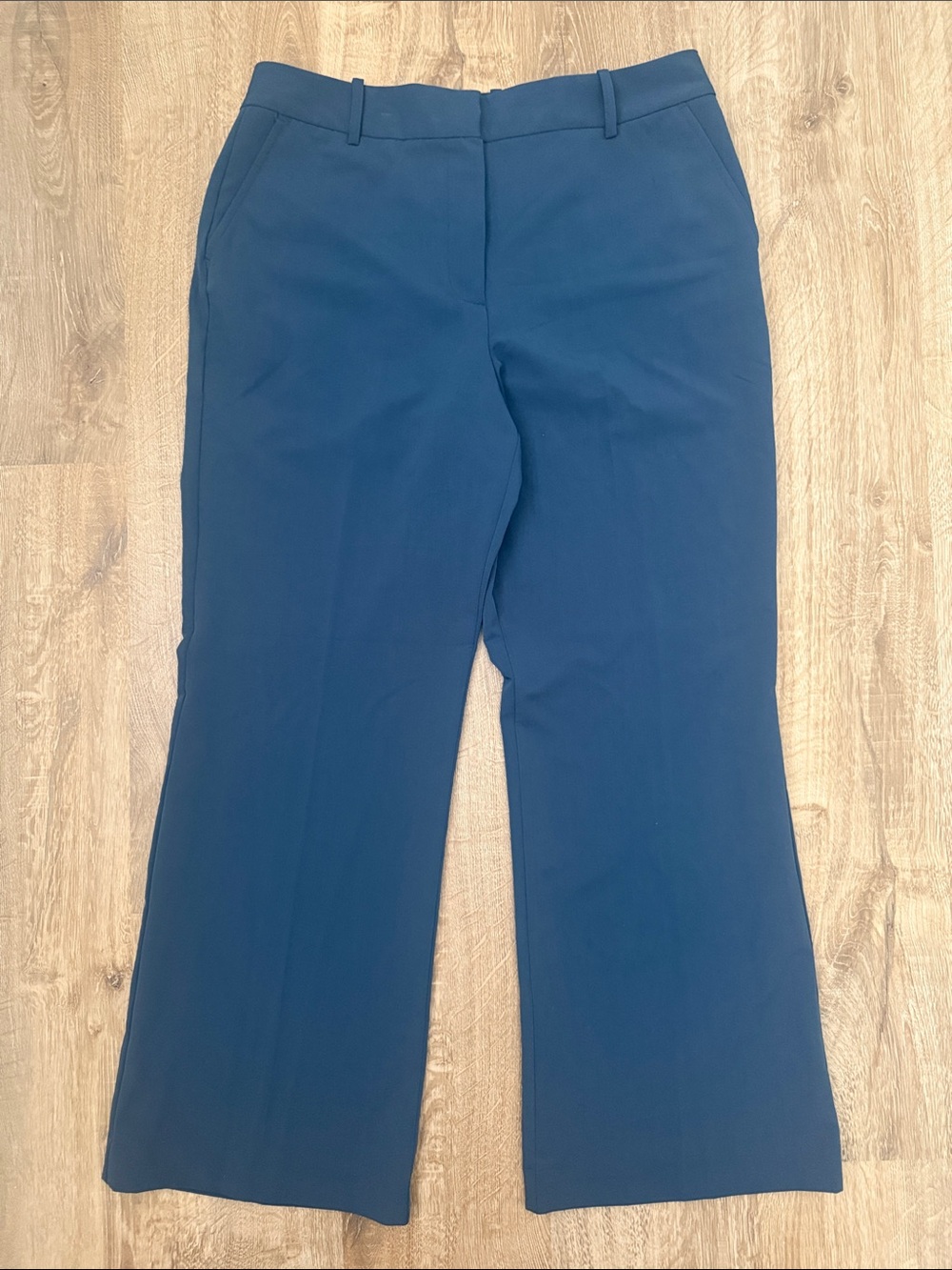 Worthington Women’s Petite Blue High-Rise Trouser Pant